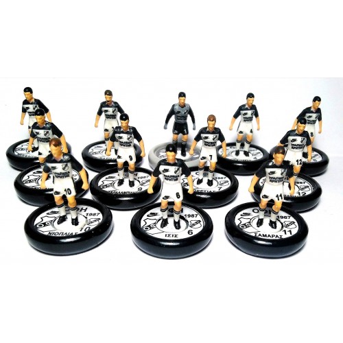 Subbuteo Andrew Table Soccer Ofi Crete 1987 Greek Cup Winners on WSB Professional bases,